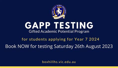 box hill high school seal test|Box Hill High School selective entry (GAPP) Test Preparation .